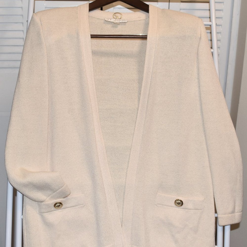 St John Basics Cardigan Sweater